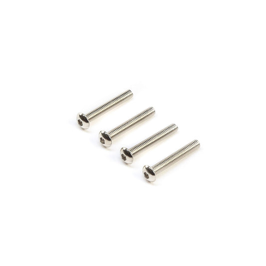 Left Hand Button Head Screws, M3x20mm (4)