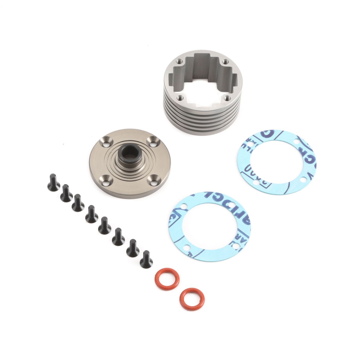 Diff Housing Set, Aluminum (1): 5B, 5T, MINI WRC