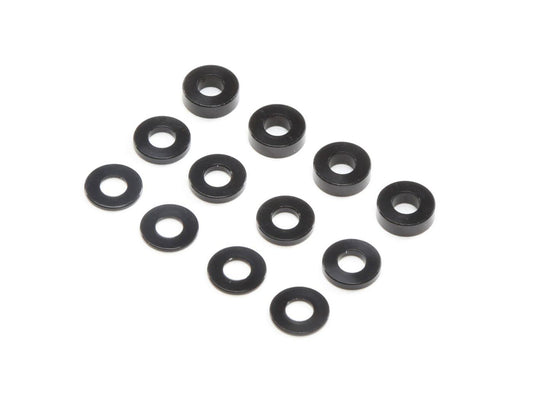 M3 Caster Block Alum Washer Set, Black (4ea)