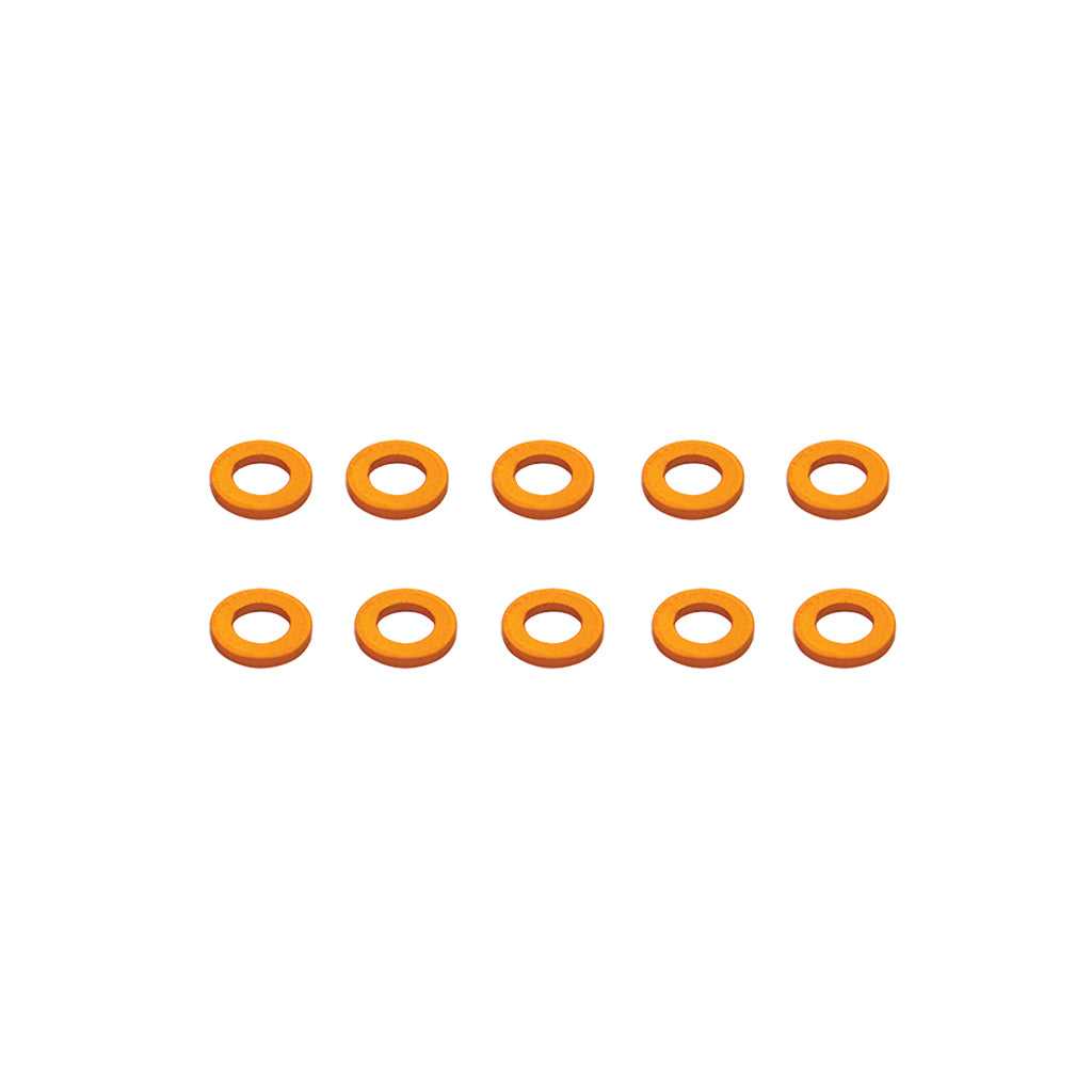 Alloy Shims 4 x 7 x 1 Orange - pk10