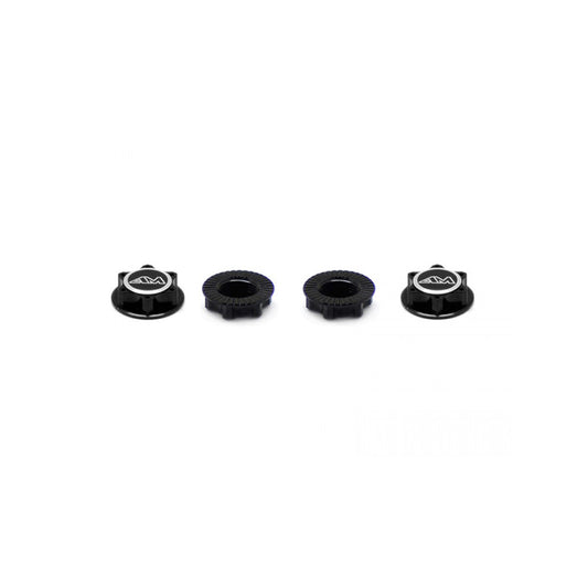 Alu 1/8 Wheel Nuts C/end/L/W Black (4)