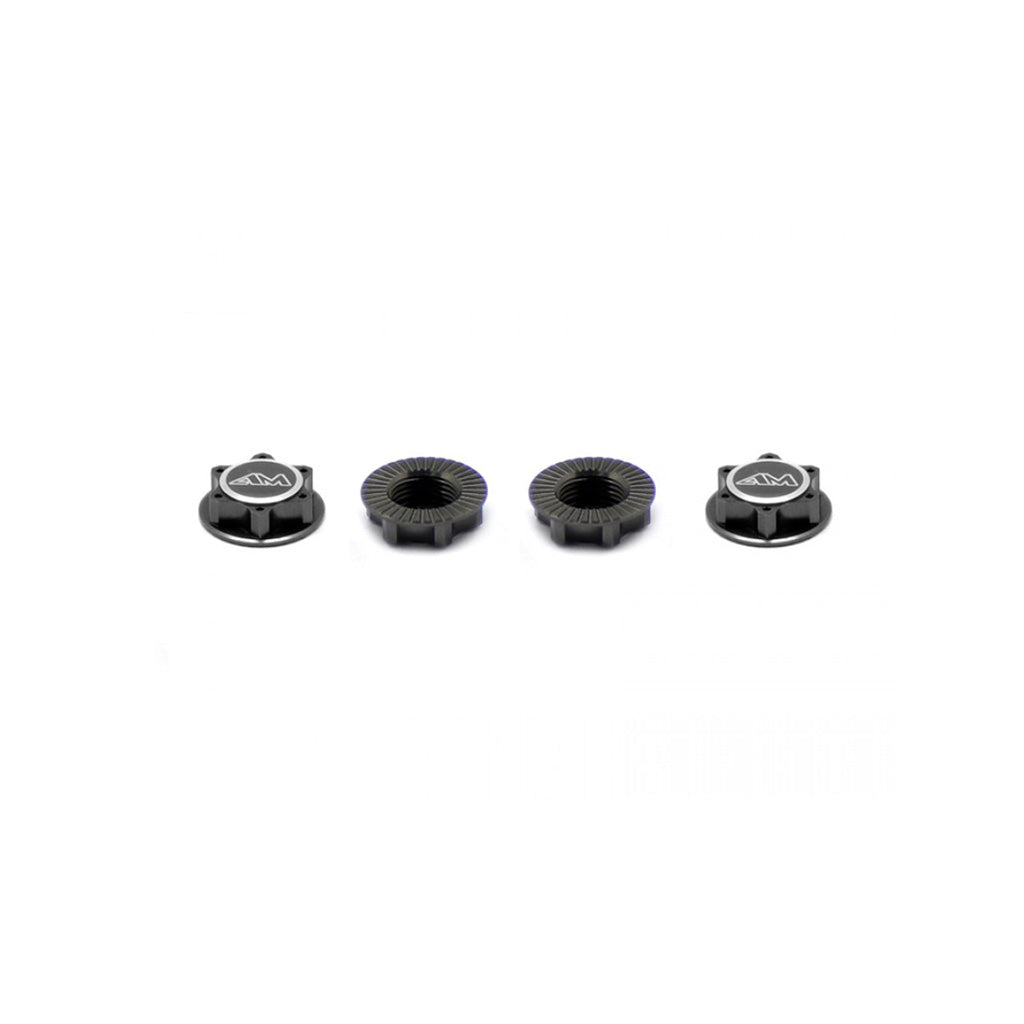 Alu 1/8 Wheel Nuts C/end/L/W Grey (4)