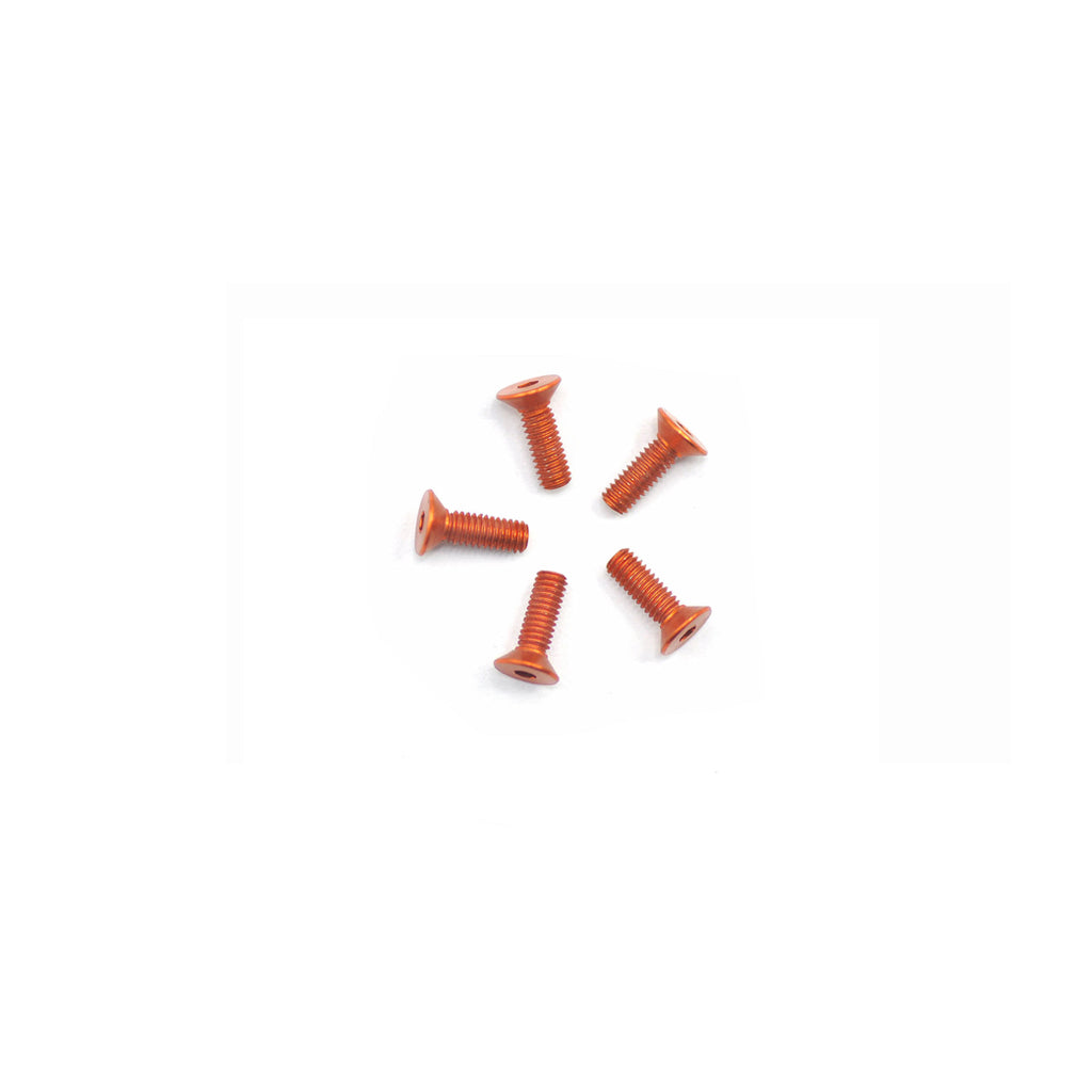 Alu Screw Allen Csk M2.5 x 8 Orange (5)