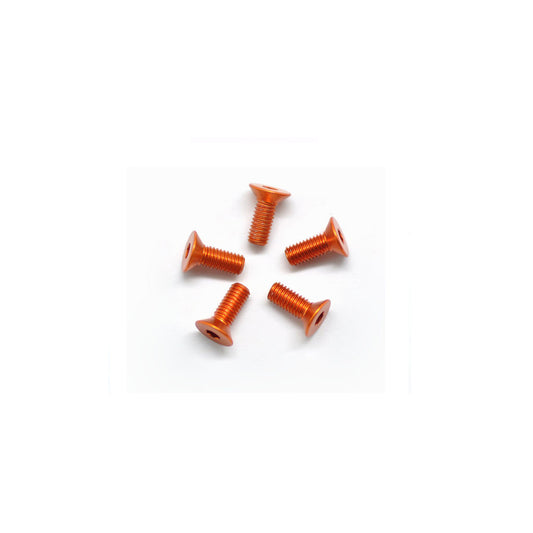 Alu Screw Allen Csk M3 x 8 Orange (5)