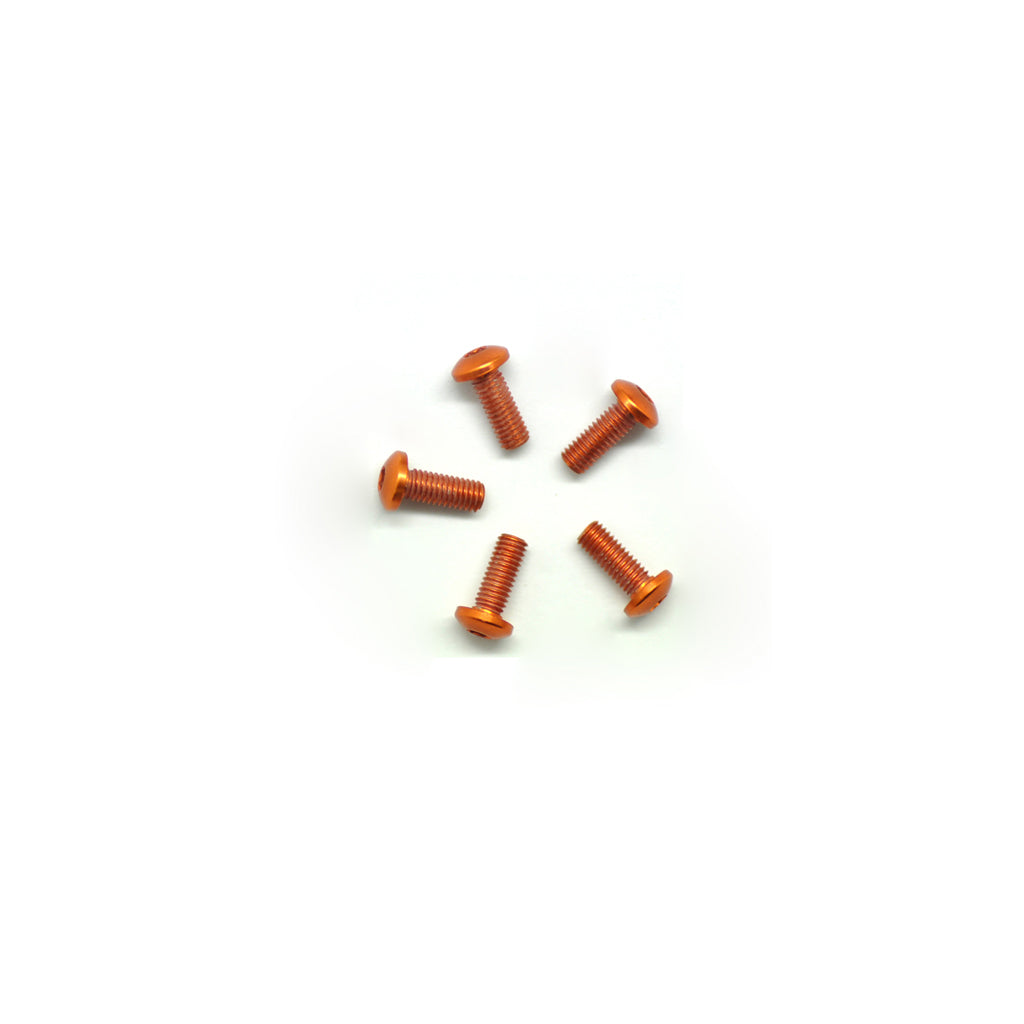 Alu Screw Allen Roundhead M3 x 8 Orange (5)