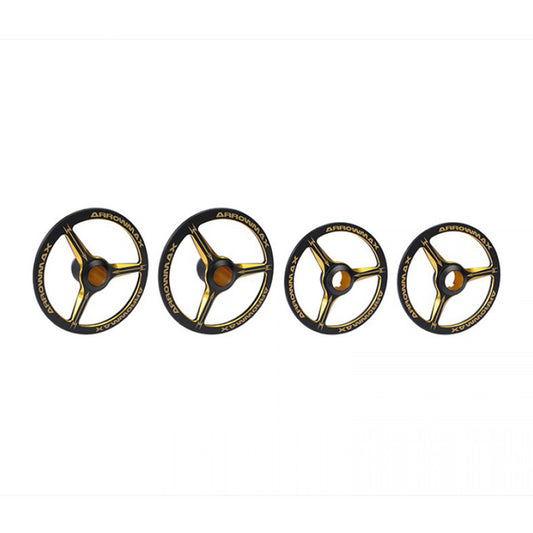 Alu Set-Up Wheel for 1/8 On/Rd-Blk Golden