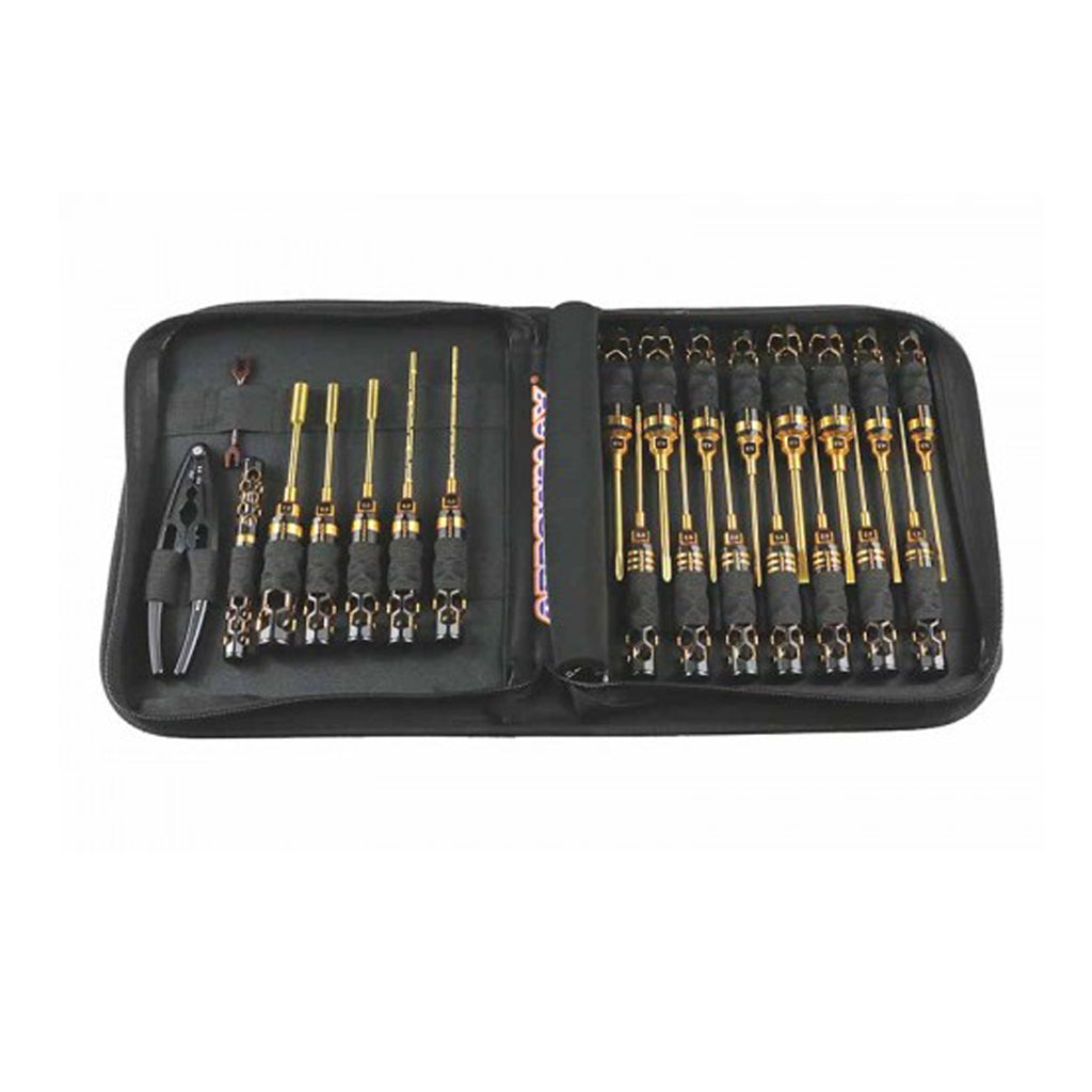 Toolset 23pcs + Tool Bag Blk Golden