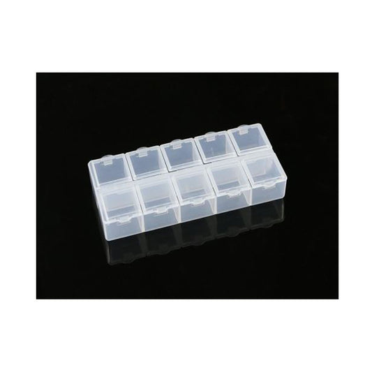 10 Compartment Parts Box 132x58x20mm