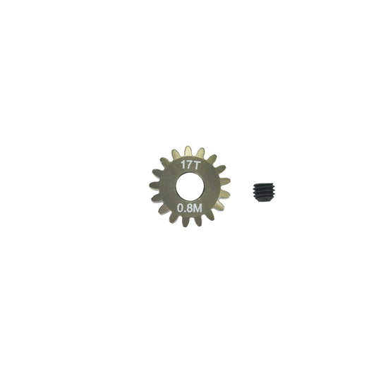 Pinion Gear 0.8mm (mod) - 17T (7075 Hard)