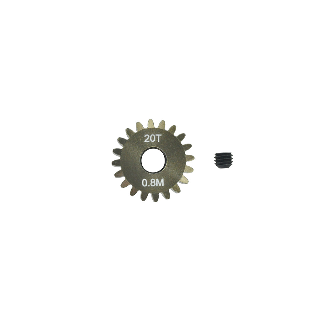 Pinion Gear 0.8mm (mod) - 20T (7075 Hard)