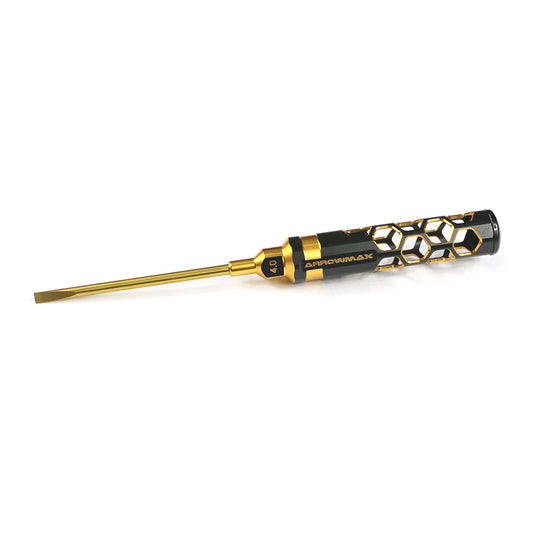 Flat Head Screwdriver 4.0 x 100mm Black Golden