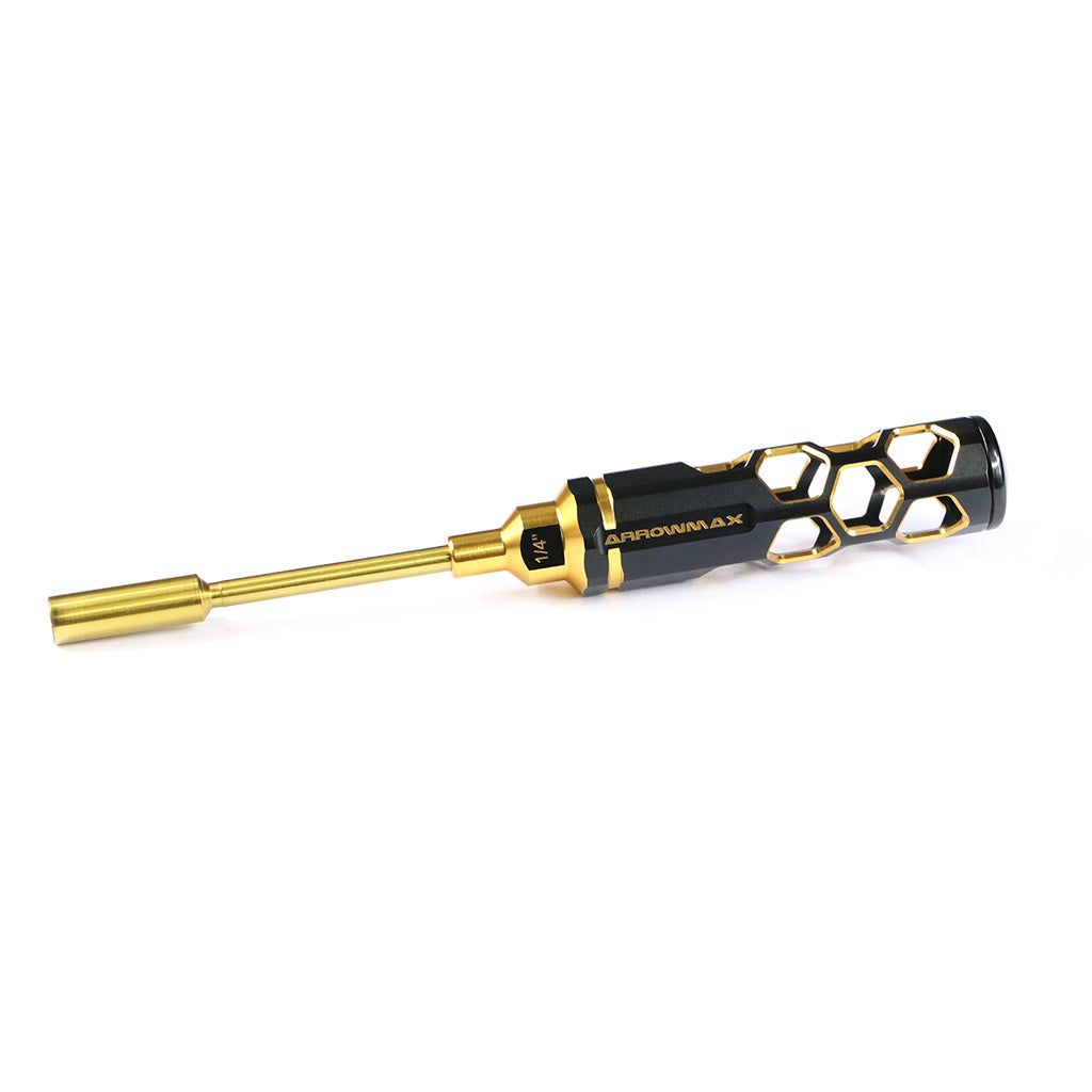 Nut Driver 1/4"(6.35mm)x 100mm Black Golden