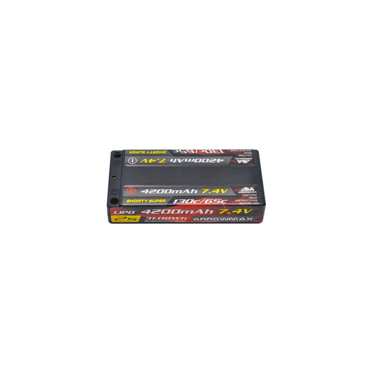 Arrowmax Lipo 4200mAh 2S Shorty 7.4V - 65/130C