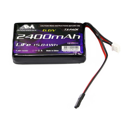 AM LiFe 2400mAh 6.6V-Futaba 4PK/4PX/4PV/7PX