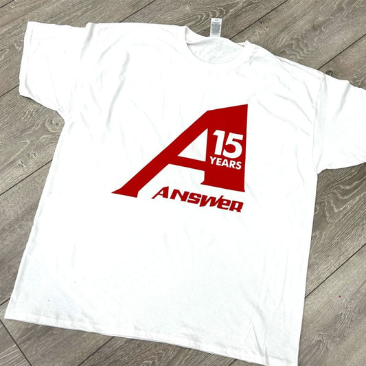 Answer-RC 15 Year Anniversary T-Shirt - White (Large)