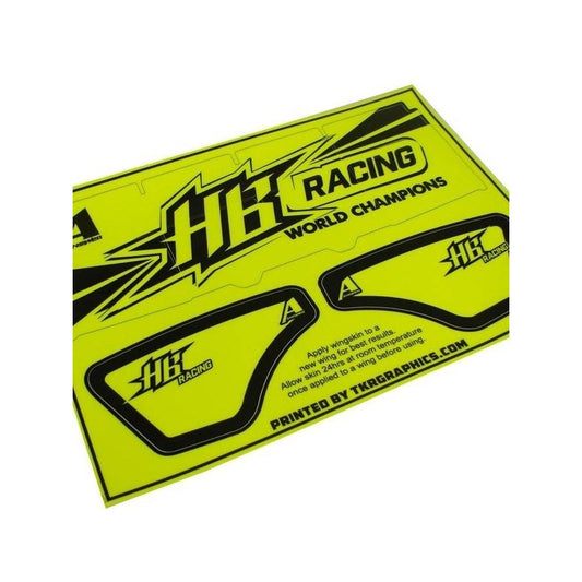 Answer-RC HB Racing Wing Skin - Fluorescent Yellow