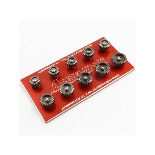 Answer RC Pinion Gear Rack RED w. 10x48dp Pinions 18-27t