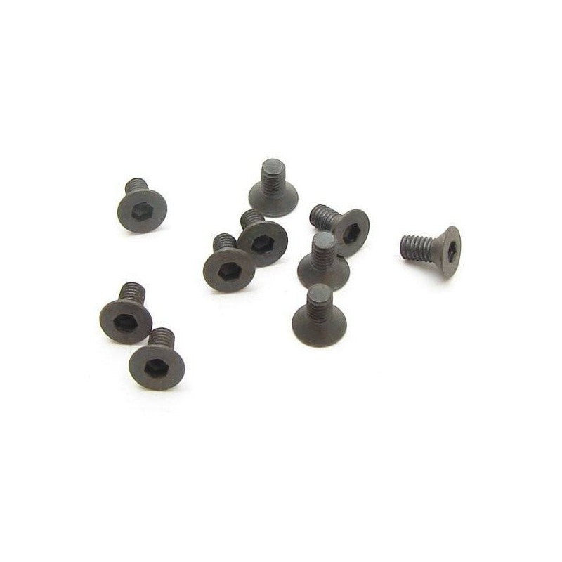 Carbon Steel Counter Sunk Screws M3x6mm 10pcs