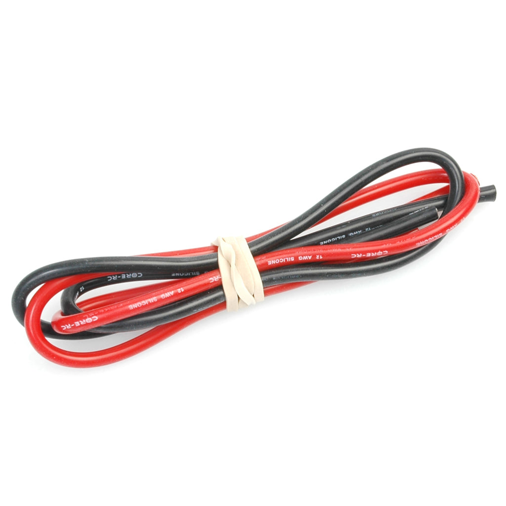 CORE RC Silicone Wire 12g - Red/Black 2x50cm