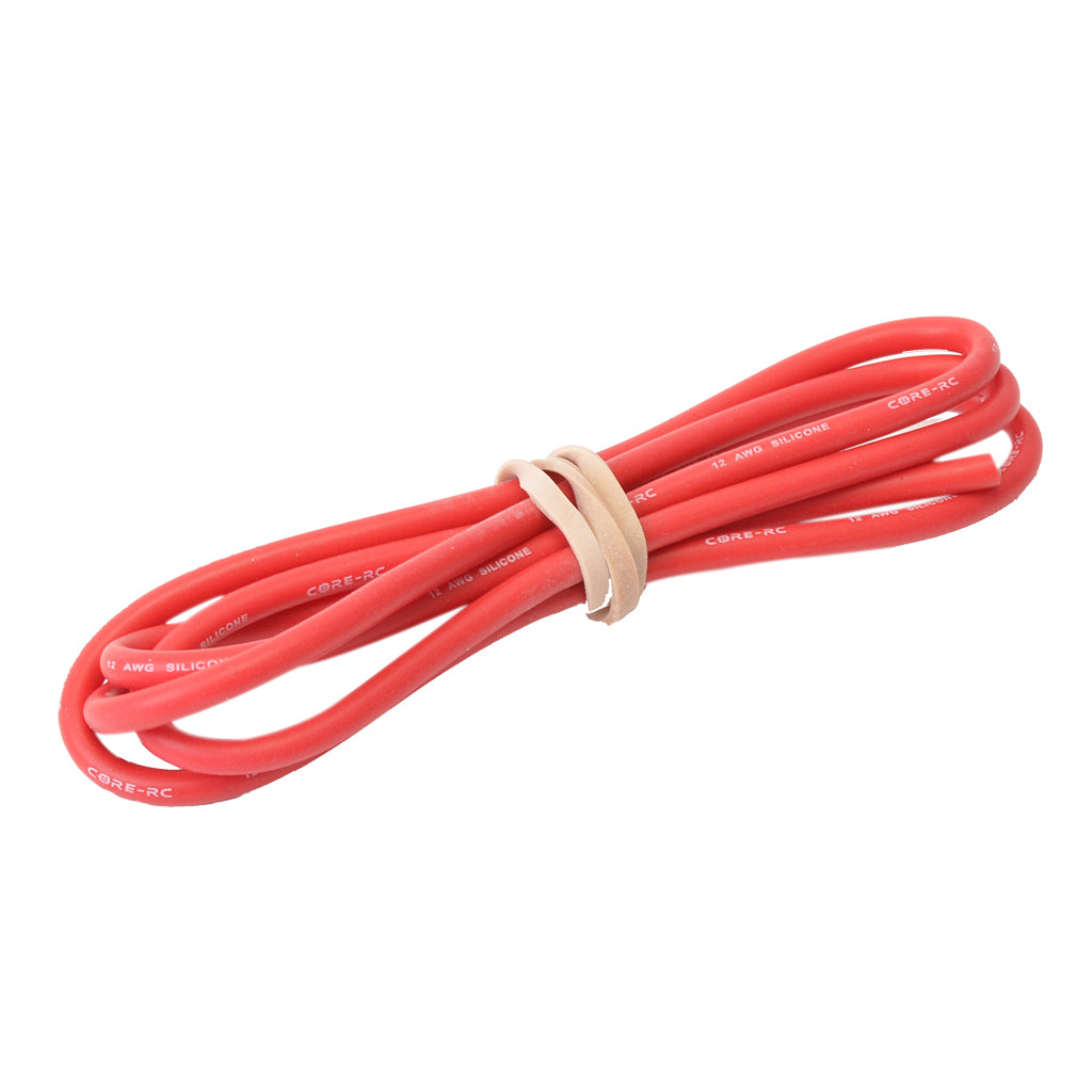 CORE RC Silicone Wire 12AWG - Red 1 Metre