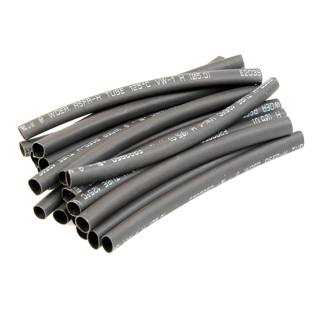 Heatshrink 5.0mm dia Black - 20pcs