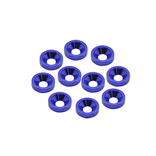 Alloy M3 Csk Washers - Blue pk10