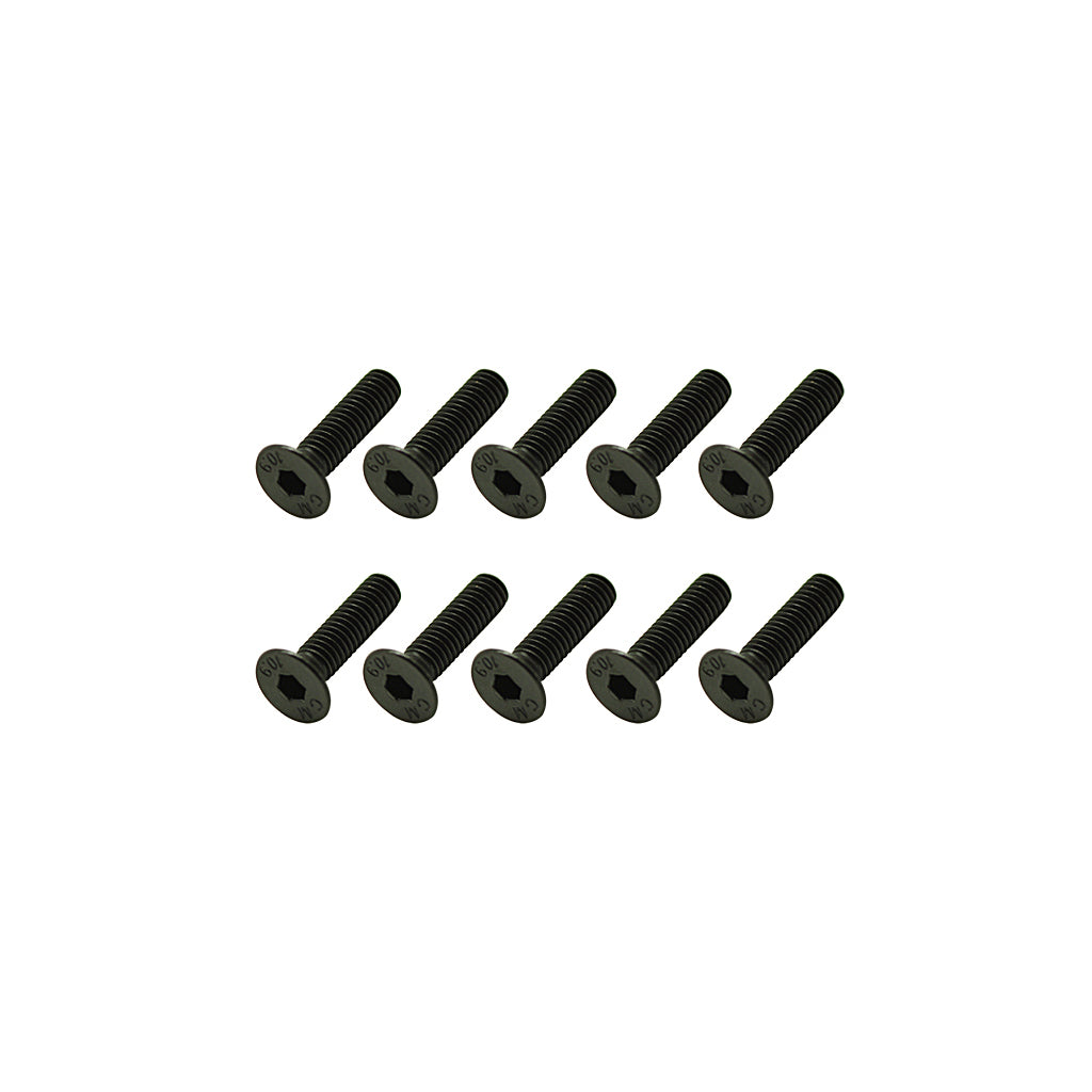 Steel Csk Hex Screws M4 x 16 pk10