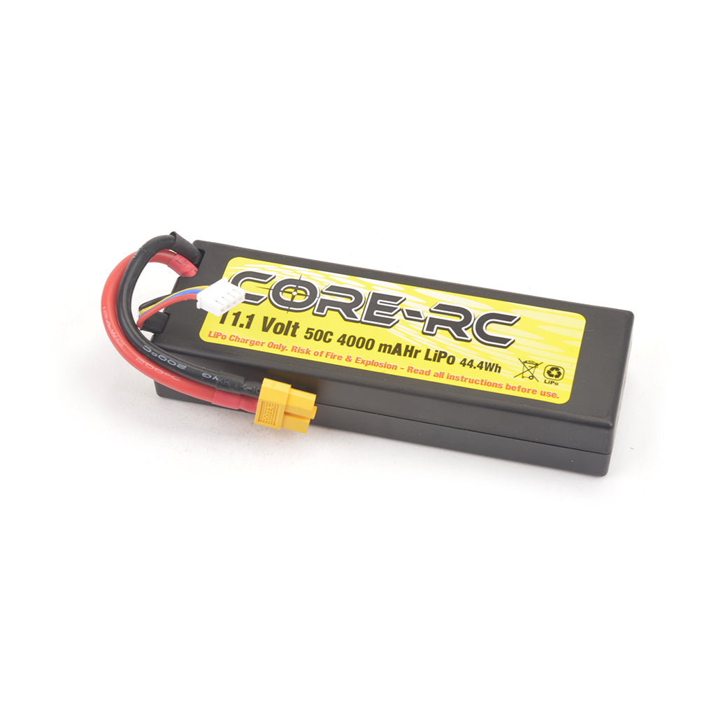 CORE RC 4000mAh 11.1V 3S 50C H/C LP LiPo XT60