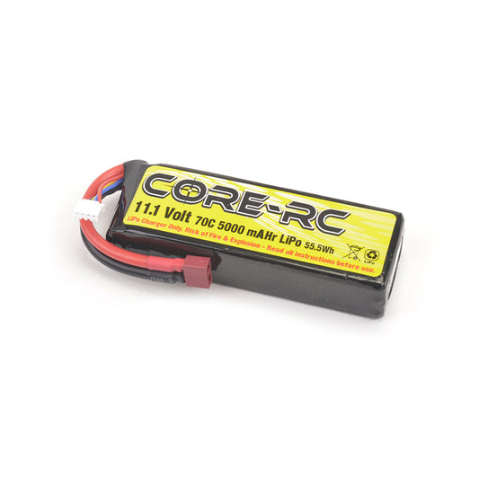 CORE RC 5000mAh 11.1V 3S 70C S/C LP LiPo T Plug