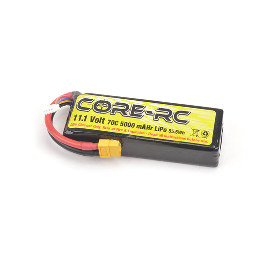 CORE RC 5000mAh 11.1V 3S 70C S/C LP LiPo XT60