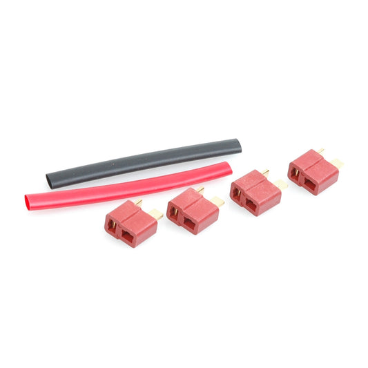 T Connector; Red Sockets - pk4