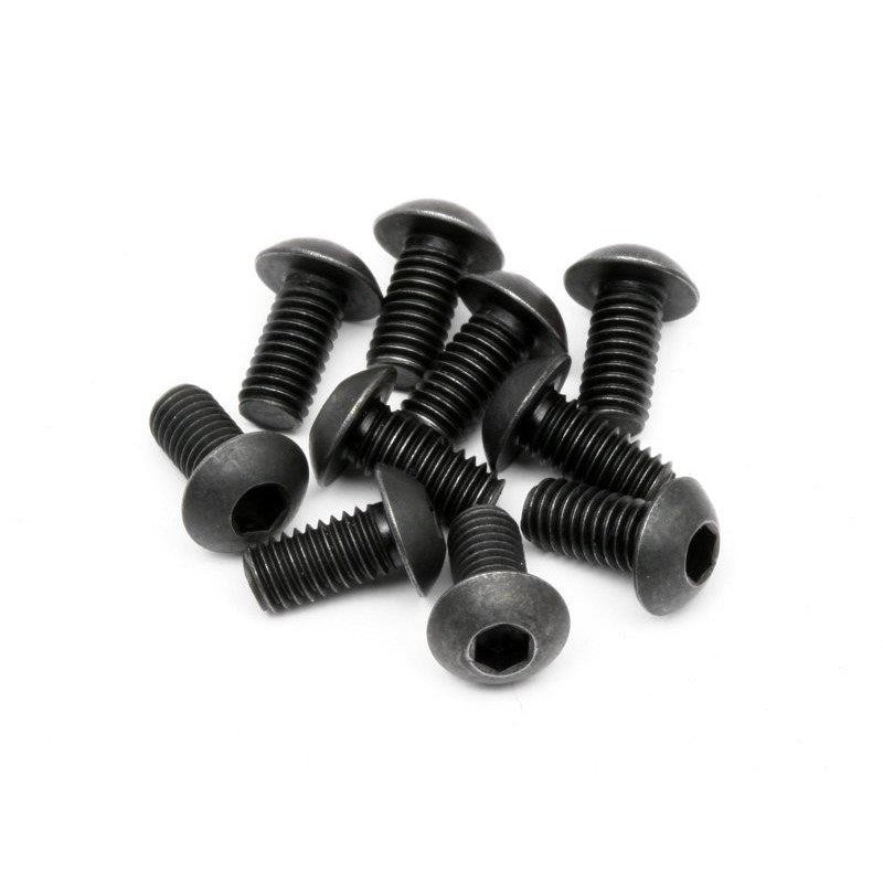 HB RACING Button Head Hex Socket Screw M3x6mm