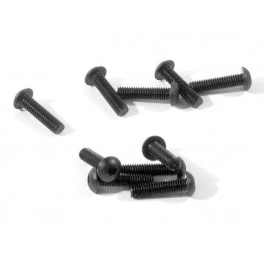 HB RACING Button Head Screw M3x12mm Hex Socket - 10pcs