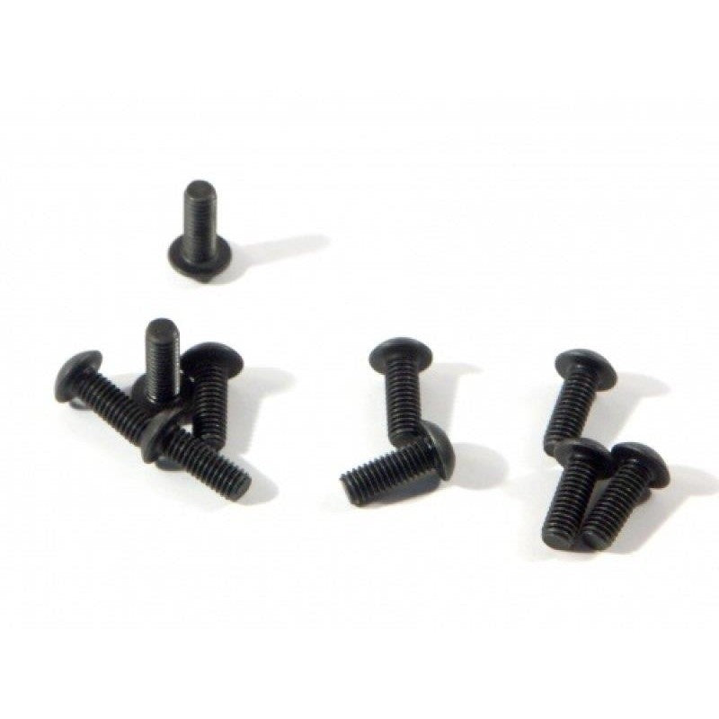 HB RACING Button Head Screw M3x8mm Hex Socket - 10pcs