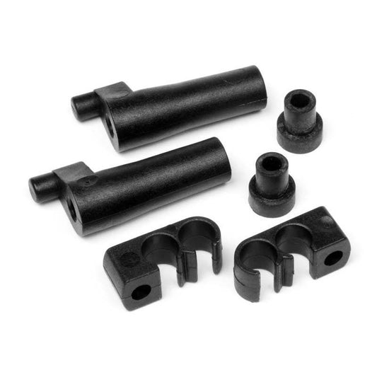 HB RACING Fuel Tank stand-off And Fuel Line Clips Set