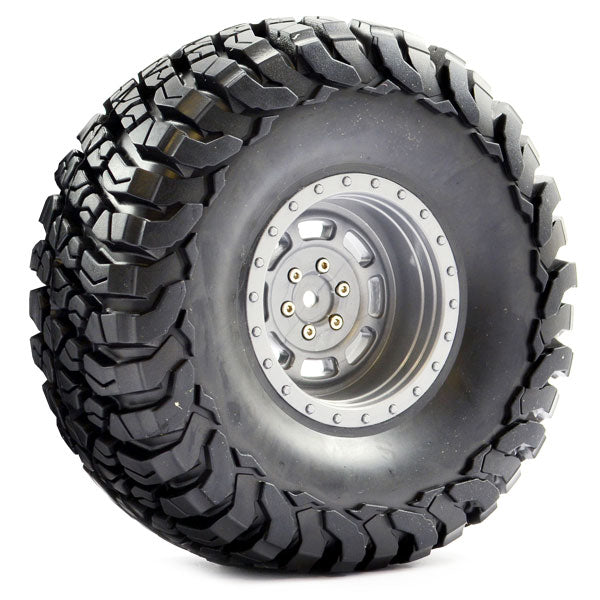 FASTRAX 1:10 CRAWLER GRANITE 2.2 SCALE WHEEL &#248;140MM TYRE (GREY)(2)