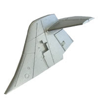 Fms F104 Starfighter Tail Wing (silver)