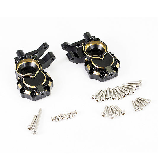 FASTRAX TRX-4 BRASS BK FRONT STEERING KNUCKLES (2)