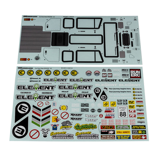 ELEMENT RC ENDURO ZUUL DECAL SHEET