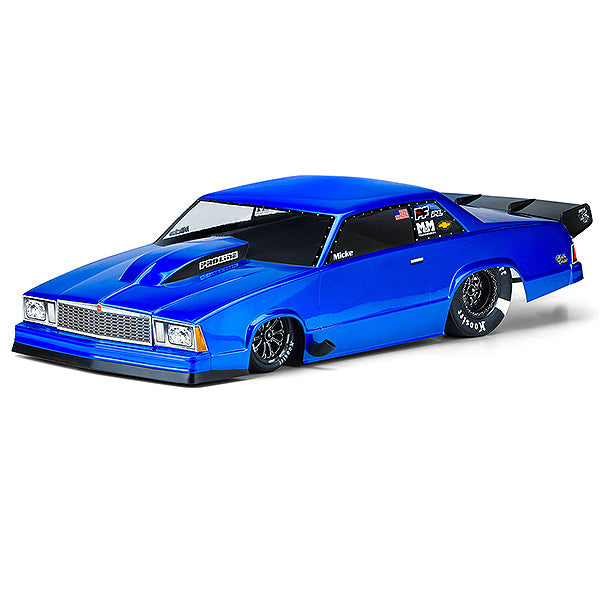 PROLINE CHEVROLET MALIBU CLEAR DRAG CAR BODY FOR SLASH/DR10