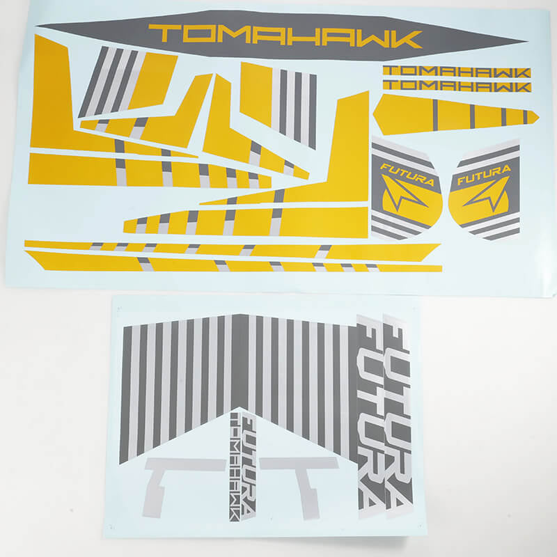 FMS 64MM FUTURA STICKER - YELLOW