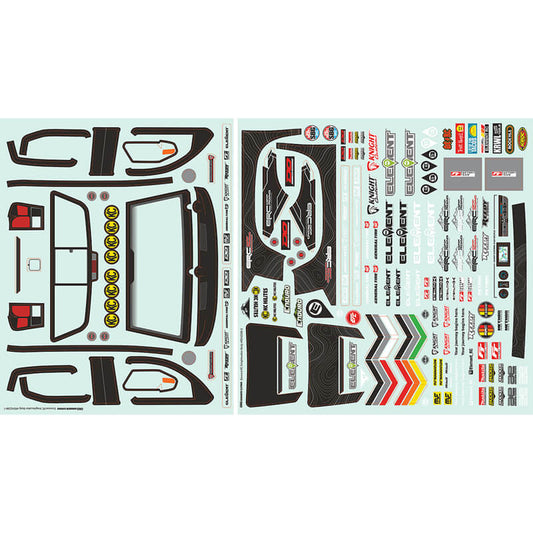 ELEMENT RC ENDURO KNIGHTWALKER DECAL SHEET