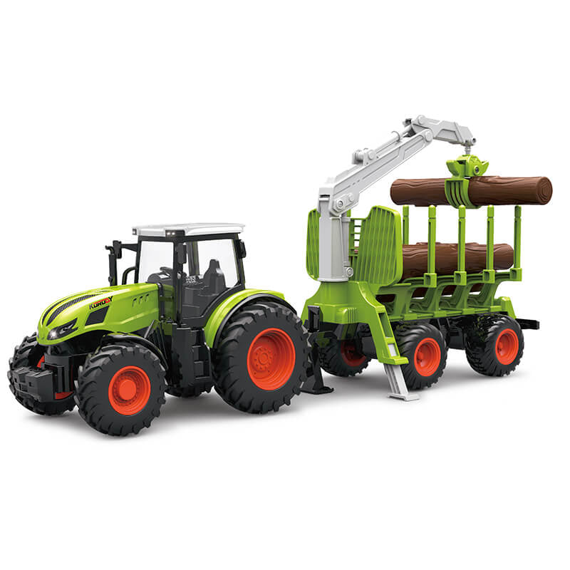 KORODY RC 1:24 TRACTOR LOG GRABBER WITH TRAILER