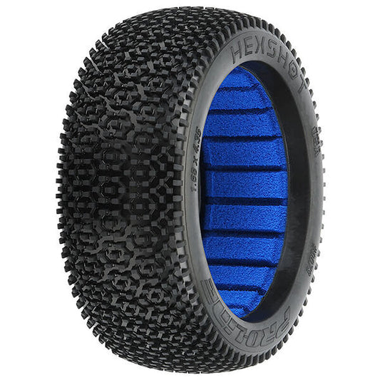 PROLINE 'HEX SHOT' S4 SOFT 1/8 BUGGY TYRES W/CLOSED CELL