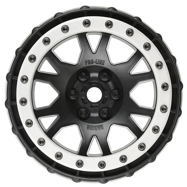 PROLINE IMPULSE PRO-LOC BLACK WHEELS w/GREY RING XMAXX (F/R)