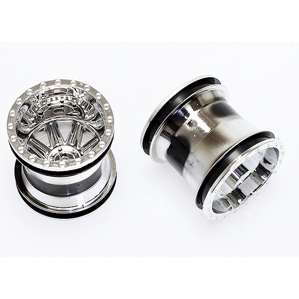 CEN RACING MONSTER TRUCK WHEEL (CHROME) 2.2 X 2.4"