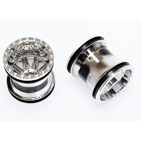 CEN RACING MONSTER TRUCK WHEEL (CHROME) 2.2 X 2.4"