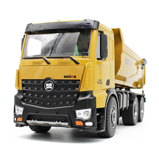 HUINA RC TIPPER DUMPTRUCK 2.4G 10CH w/DIE CAST CAB, DUMP BED