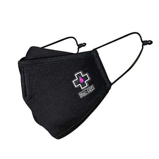 MUC-OFF REUSEABLE FACE MASK BLACK - LARGE