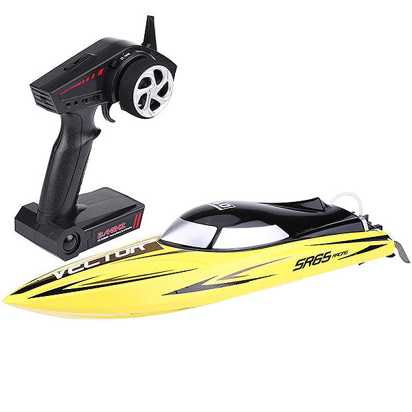 VOLANTEX RACENT VECTOR SR65CM B/LESS BOAT COMBO RTR YELL (EUROPEAN PLUG)